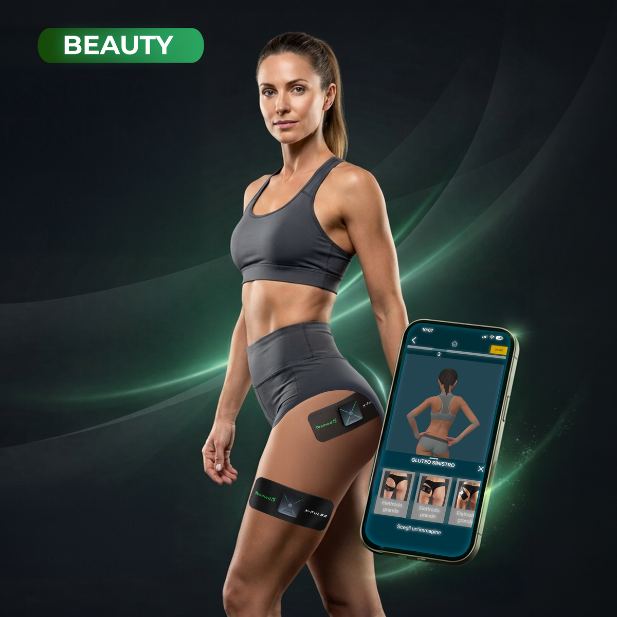 TESMED X-Pulse Électrostimulateur Musculaire Rechargeable Sans Fil EMS avec Application – 2 Appareils Inclus, Programmes Personnalisables Illimités, Multi-Zones, 130 Niveaux d'Intensité, Le Plus Puissant