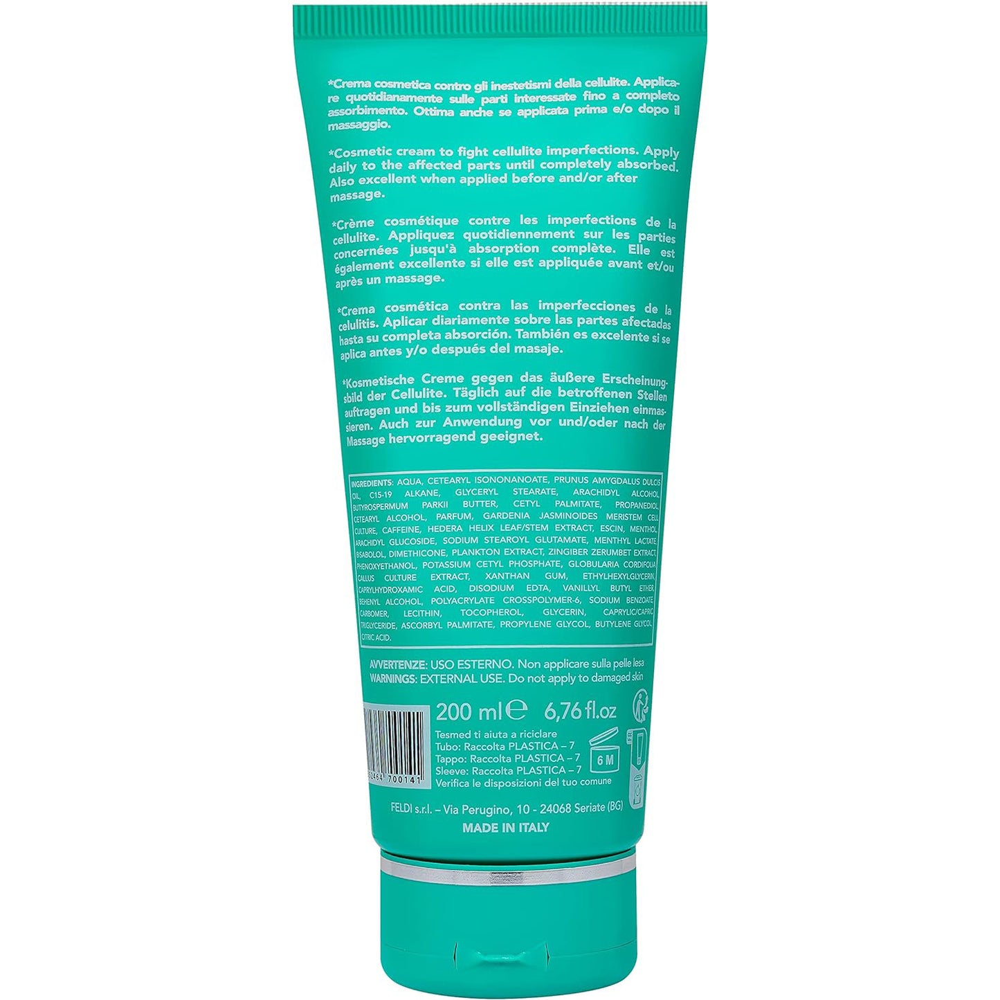 Crème corporelle et anti-cellulite Tesmed Body Perfection, hydratante, raffermissante. Légère sensation de fraîcheur, parfum excellent. Pour une peau d'orange et des jambes lourdes.