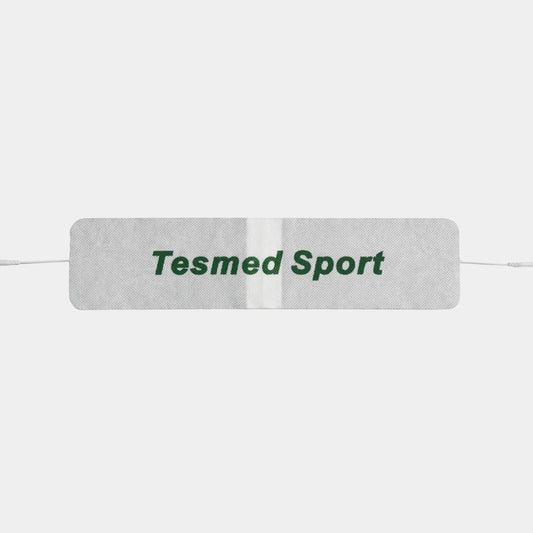 TESMED SPORT : électrode géante pour abdominaux, adaptée à tous les électrostimulateurs avec des câbles à fiche de 2 mm